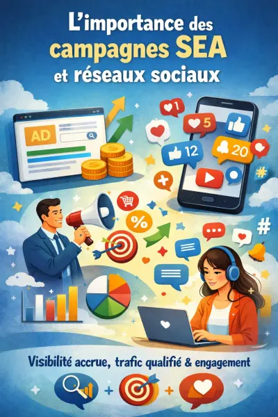 Importance des campagnes SEA et réseaux sociaux pour les entreprises