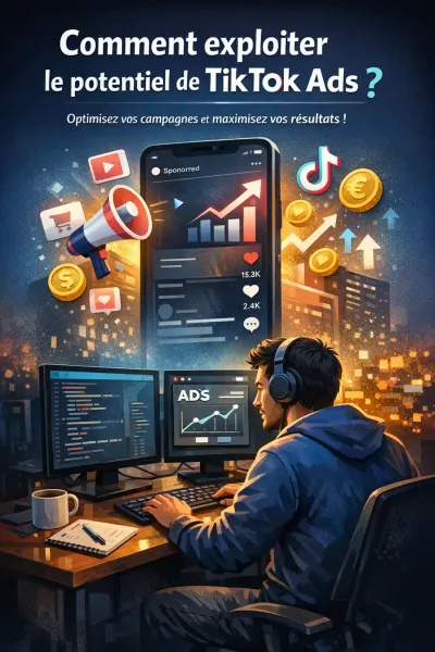 Interface TikTok Ads montrant des campagnes publicitaires virales