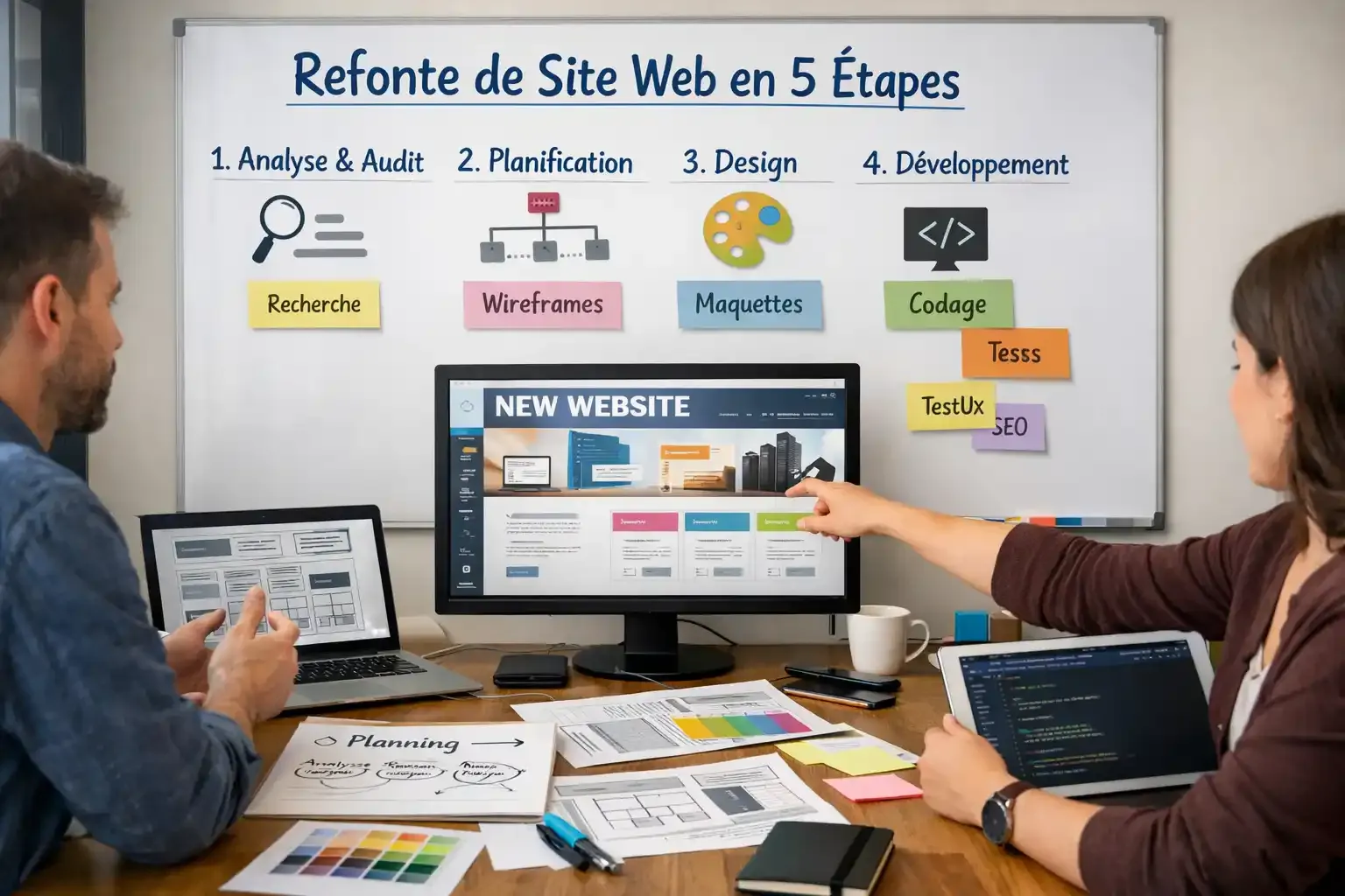 Processus de refonte web professionnel en 5 étapes